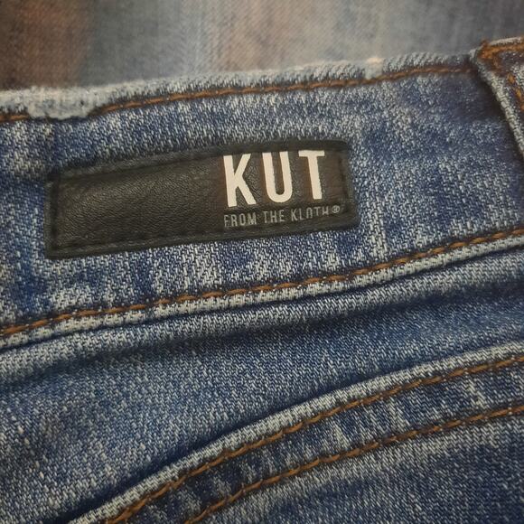 Kut From The Kloth Gidget Mid Rise Frayed Short Womens Jean Shorts Size 6 - Picture 8 of 9